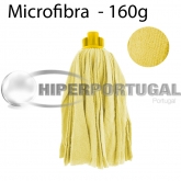 Esfregona microfibra tiras amarelo 160g