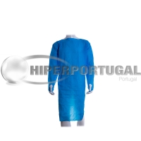 200 uds Batas descartáveis alta proteção CPE azul L