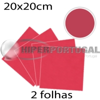 2000 Guardanapos de papel 40x40 vermelho
