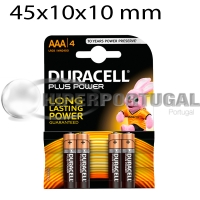 4 Pilhas Duracell AAA