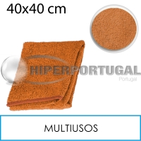 5 Panos microfibra 200 gr 40x40 cm laranja