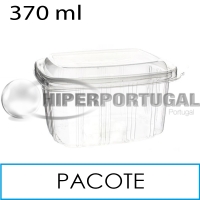 50 recipientes de plástico PP para microondas 370 cc