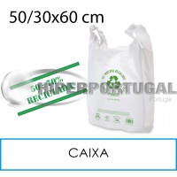 500 Sacos 50 – 70% reciclados brancos 50/30x60 cm