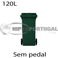 Contentores de lixo 120 L verde412