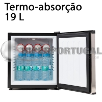 Minibar termo-absorção Asturias 19L Aço Inox 1