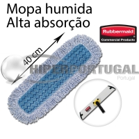 10 Recargas Mopa Microfibra Alta Absorção Rubbermaid 40cm