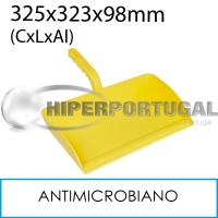 Pá antimicrobiana manual aberta alimentar amarelo