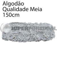 Recarga de mopa industrial de algodão 150 cm
