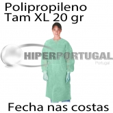 100 uds Batas descartáveis cirurgião 20g XL verde