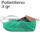 1000 uds cobre sapatos polietileno rugoso verdes 3 gr
