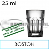 24 copos shot reutilizáveis Boston PC 25 ml