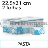 2880 Toalhetes Papel Pasta Branco 23x31cm