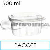 50 Recipientes de plástico para microondas de PP 500 cc