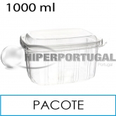 50 Recipientes de Plástico para microondas PP 1000 cc