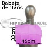 500 uds babetes descartáveis dentários s/bolso rosa