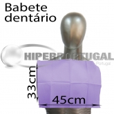 500 uds babetes descartáveis dentários s/bolso violeta