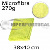 6 panos microfibra 270g 38x40cm amarelo