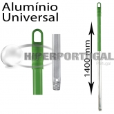 Cabo de alumínio universal 1400 mm verde