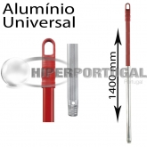 Cabo de alumínio universal 1400 mm vermelho