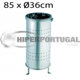 Caixote de lixo circular aço inoxidável modelo HL540L