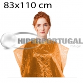 Capa descartável cabeleireiro polietileno laranja 1000 uds