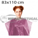 Capas descartáveis cabeleireiro polietileno rosa 1000 uds