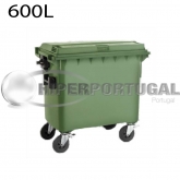 Contentor de lixo 600 L verde