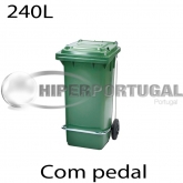 Contentores de lixo 240 Lts Com Pedal verde