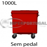 Contentores de lixo premium 1000 L vermelho700