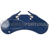 Cortador detetável caranguejo lâmina dupla com cortador de fitas MK115 azul