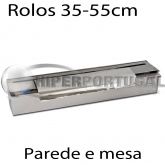 Dispensador papel alumínio e película aderente, parede e mesa 35 a 55 cm