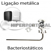 Ligação metálica para bacteriostáticos