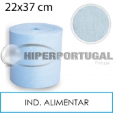 Pano de limpeza azul poliéster Microlite rolo 22 cm x 100 m