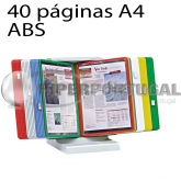Porta-menu ABS para hotelaria 40 páginas