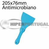 Raspador antimicrobiano alimentar 205x76mm azul