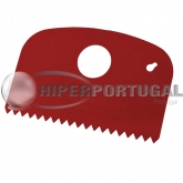 Raspador detetável flexivel dentado 160x100 mm M523 vermelho
