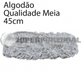 Recarga de mopa industrial de algodão 45 cm