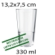 100 copos empilháveis reutilizáveis tritan 330 ml