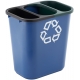 Caixote de Lixo Escritório Azul 39L 4