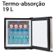 Minibar termo-absorção Asturias 19L Aço Inox